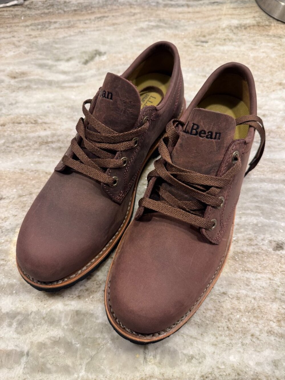 LL Bean Mens Bucksport Shoes Plain Toe